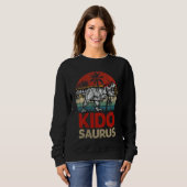 Kids Kidosaurus Cool Kid Saurus Rex Dinosaurier Fa Sweatshirt (Vorne ganz)