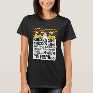 Kids Kids Chicken Wing Chicken Wing Hot Dog Und Bo T-Shirt