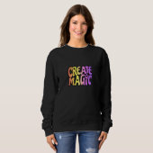 Kids Kids Create Magic Artist Magical Creative Col Sweatshirt (Vorne ganz)