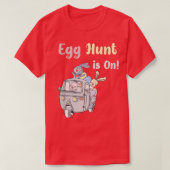 Kids Kids Ei Hunt ist auf dem Mond Ostern Bo T-Shirt (Design vorne)