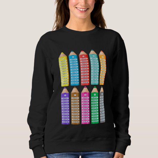 Kids Kids Learning to Calculate Math Multiplicatio Sweatshirt (Vorderseite)