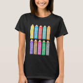 Kids Kids Learning to Calculate Math Multiplicatio T-Shirt (Vorderseite)