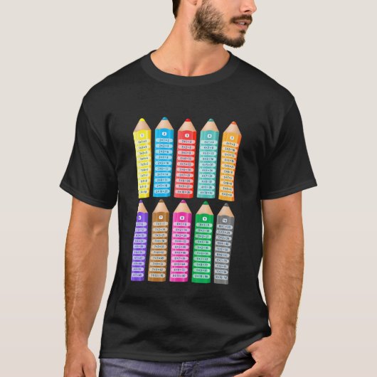 Kids Kids Learning to Calculate Math Multiplicatio T-Shirt (Vorderseite)