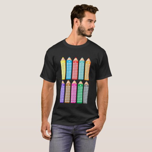 Kids Kids Learning to Calculate Math Multiplicatio T-Shirt (Vorne ganz)