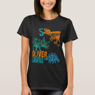 Kids Kids Oliver Saurus 5. Geburtstag Boys Rex Bda T-Shirt