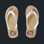 Kids Kinderbadesandalen<br><div class="desc">Zieh dir zwei Lieblingssendungen zusammen - Flip Flops und Kreuzfahrten und mach dich bereit, den Strand zu treffen. Ideal für Familien, eine Reise mit Freunden, Bachelor/ Junggeselinnen-Abschied oder andere besondere Anlässe. Ideal, um zu zeigen, wie viel Spaß Sie haben und Zuhause zu nehmen einen wunderbaren Sake. Personalisieren Sie mit Ihrem...</div>