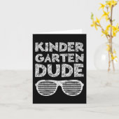 Kids Kindergarten Dude Back To School Karte (Gelbe Blume)