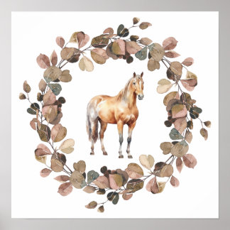 Kids Kinderzimmer Foto Print Horse Whimsical Weste Poster