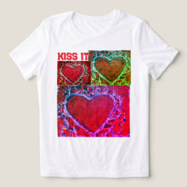 Kids "Kiss it" Multiple Hearts T - Shirt