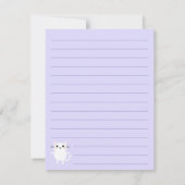 Kids Kitty Cat Niedlich Flat Stationäre Karten (Rückseite)