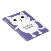Kids Kitty Cat Niedlich Notizblock (Rechte Seite)