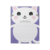 Kids Kitty Cat Niedlich Personal Stationary Notepa Notizblock (Rotiert)