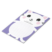 Kids Kitty Cat Niedlich Personal Stationary Notepa