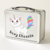 Kids Kitty Unicorn Pegasus Lunchbox (Rückseite)