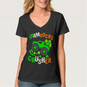 Kids Kleeblatts Crusher Monster Truck Irish St Pat T-Shirt