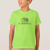 Kids-Kleidung, wild und mutig T-Shirt (Vorderseite)