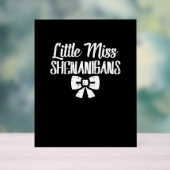 Kids Kleine Frau Shenanigans Niedlich St Patricks Acrylschild (Neutral)