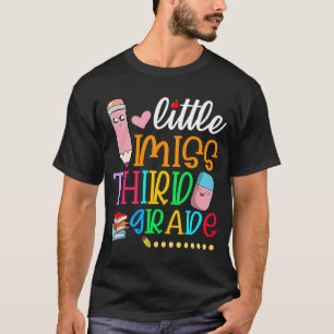 Kids kleine Miss 3. Klasse zurück zur Schule 3. Gr T-Shirt