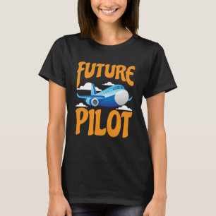 Kids, Kleinflugzeug Pilot Junge Mädchen T-Shirt