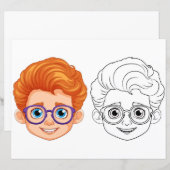 Kids-Kopffärbeseite (Vorne/Hinten)