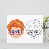 Kids-Kopffärbeseite (Stehend Vorderseite)