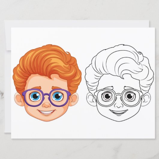 Kids-Kopffärbeseite (Vorderseite)