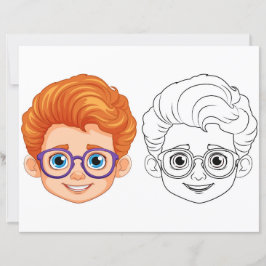 Kids-Kopffärbeseite