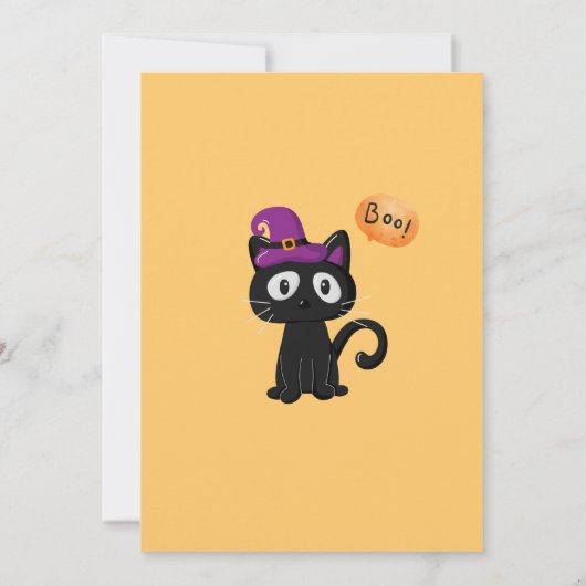 Kids Kostüm Halloween-Party Niedlich Spooky Funny Einladung (Rückseite)