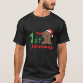 Kids Labrador My 1st Christmas Dog Baby Christmas T-Shirt (Vorderseite)