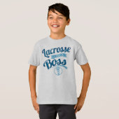 Kids-Lacrosse wie ein Boss Hanes-T - Shirt (Vorne ganz)