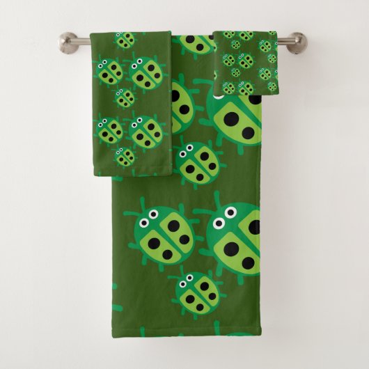 Kids Ladybird Ladybug Badhandtuch Set (Insitu)