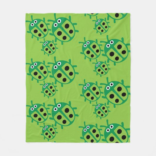 Kids Ladybird Ladybug Fleecedecke (Vorderseite)