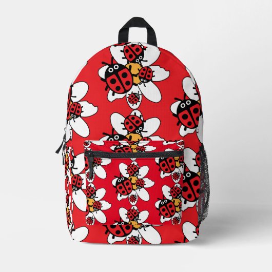 Kids Ladybird und Ladybug Family Bedruckter Rucksack (Vorderseite)