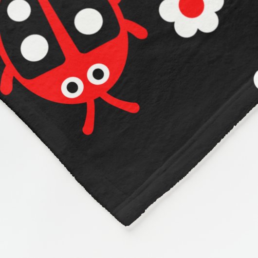 Kids Ladybug Fleecedecke (Ecke)