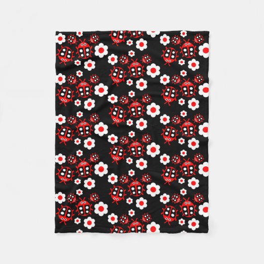 Kids Ladybug Fleecedecke (Vorderseite)