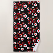 Kids Ladybug Strandtuch (Vorderseite)