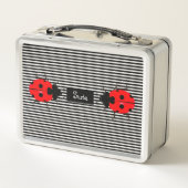 Kid's Ladybugs Lunchboxes Lunch Boxes Metall Brotdose (Rückseite)