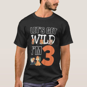 Kids Lasse Wild im 3 Kindergeburtstag Animals Zoo T-Shirt