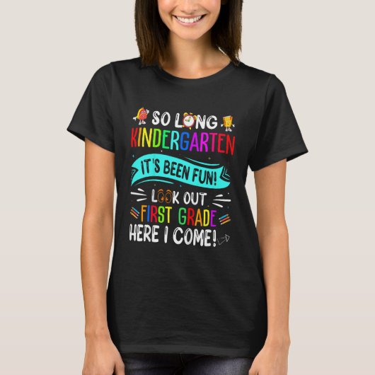 Kids Last Day So Long Kindergarten Look Out 1st Gr T-Shirt (Vorderseite)