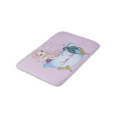 Kids Lavender Glitzer Mermaid Bath Mat Badematte (Schrägansicht)