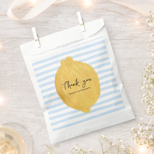 Kids Lemon Citrus Gastgeschenk Bag Geschenktütchen (Ausgeschnitten)