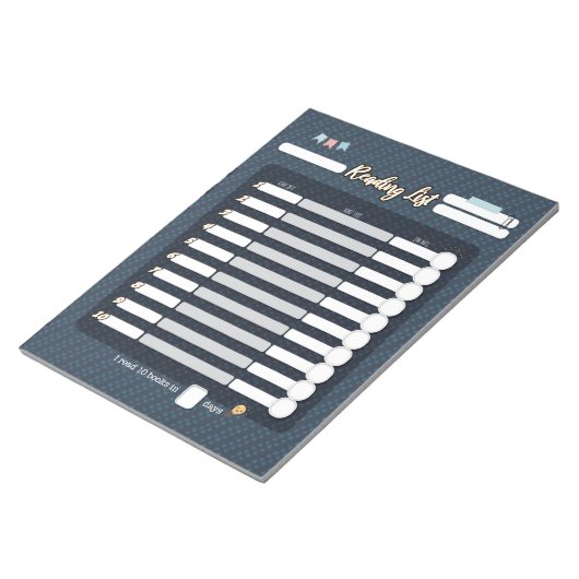 KIDS LESEN LIST Notepad Notizblock (angewinkelt)