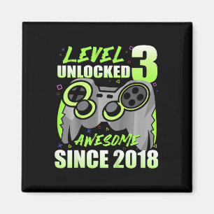 Kids Level 3 freigeschaltet Awesome seit Gamer 3.  Magnet
