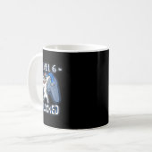 Kids Level 6 freigeschaltet - Dabbing Französische Kaffeetasse (Vorderseite Links)