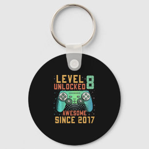 Kids Level 8 freigeschaltet 8. Geburtstag 8-jährig Schlüsselanhänger
