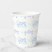 Kids Lilac Flugzeug Flug Luftfahrt Geburtstag Pappbecher (Vorderseite)