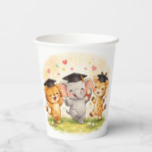 Kids Lion Elephant Giraffe Preschool Kindergarten Pappbecher (Rückseite)