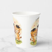 Kids Lion Elephant Giraffe Preschool Kindergarten Pappbecher (Rechts)