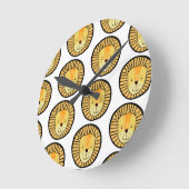 Kids Lion Jungle Animal Pattern Runde Wanduhr (Winkel)