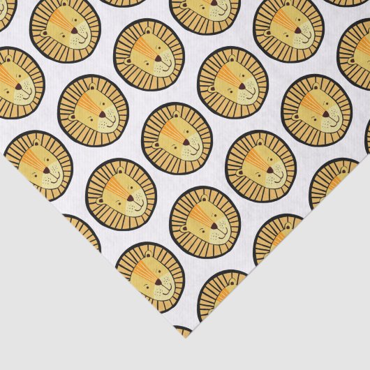 Kids Lion Jungle pattern Seidenpapier (Ausschnitt)